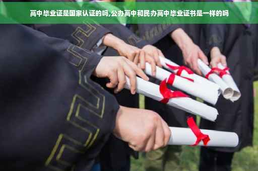 高中毕业证是国家认证的吗,公办高中和民办高中毕业证书是一样的吗