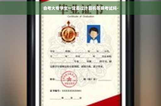 自考大专学生一定要过计算机等级考试吗-