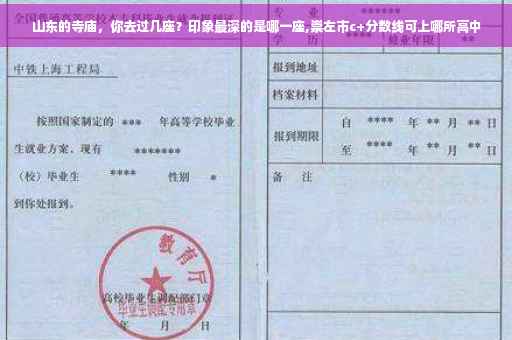 山东的寺庙，你去过几座？印象最深的是哪一座,崇左市c+分数线可上哪所高中