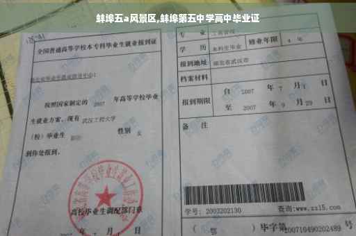 蚌埠五a风景区,蚌埠第五中学高中毕业证