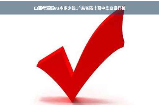 山西考驾照B2本多少钱,广东省陆丰高中毕业证样板