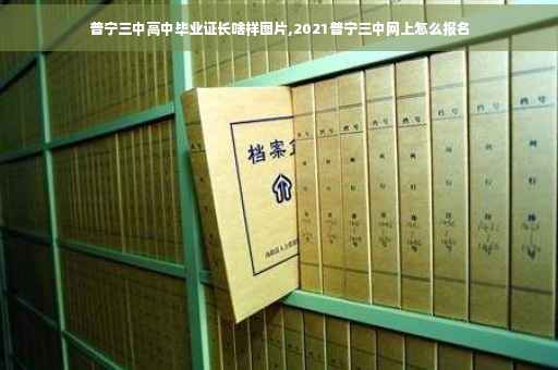 普宁三中高中毕业证长啥样图片,2021普宁三中网上怎么报名