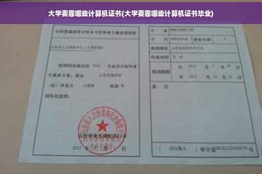 大学要靠哪些计算机证书(大学要靠哪些计算机证书毕业)