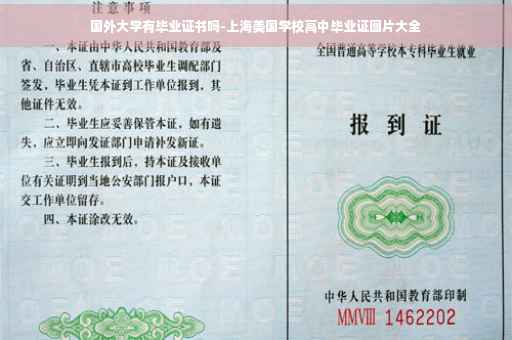 国外大学有毕业证书吗-上海美国学校高中毕业证图片大全