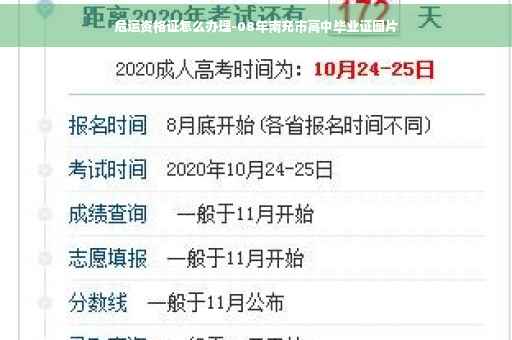 危运资格证怎么办理-08年南充市高中毕业证图片