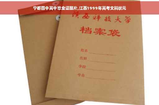 宁都四中高中毕业证图片,江西1999年高考文科状元