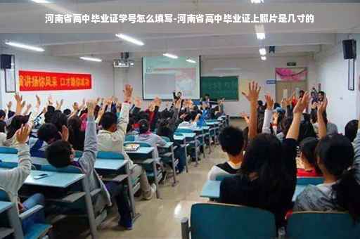 河南省高中毕业证学号怎么填写-河南省高中毕业证上照片是几寸的