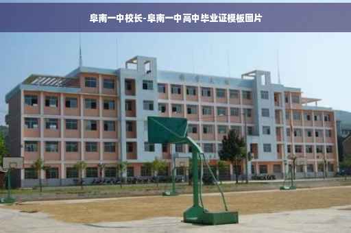 阜南一中校长-阜南一中高中毕业证模板图片