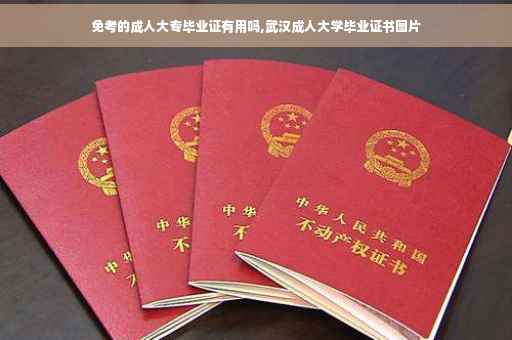 免考的成人大专毕业证有用吗,武汉成人大学毕业证书图片