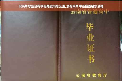 没高中毕业证有学籍档案吗怎么查,没有高中学籍档案会怎么样