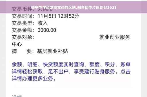 会宁中学和龙岗实验的区别,邢台初中片区划分2021