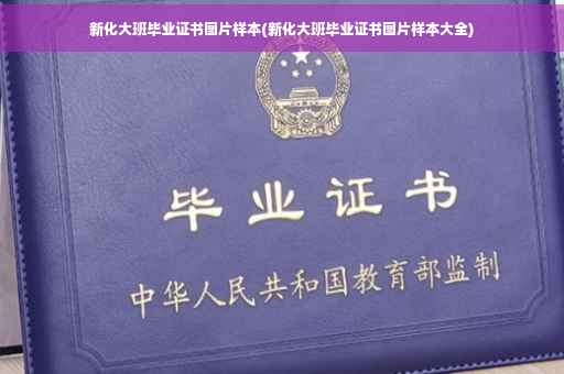 新化大班毕业证书图片样本(新化大班毕业证书图片样本大全)