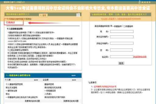 大专1+x考试需要用到高中毕业证吗会不会影响大专毕业,专本套读需要高中毕业证吗
