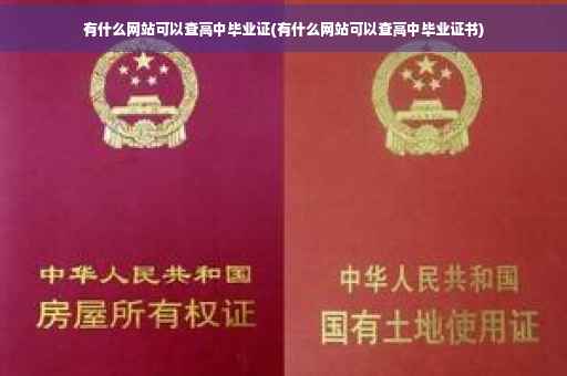有什么网站可以查高中毕业证(有什么网站可以查高中毕业证书)