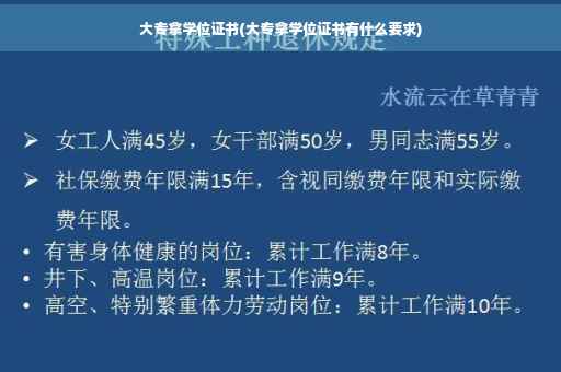大专拿学位证书(大专拿学位证书有什么要求)