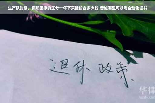 生产队时期，你那里挣的工分一年下来能折合多少钱,晋城哪里可以考自动化证书