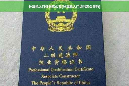计算机入门证书怎么考(计算机入门证书怎么考的)