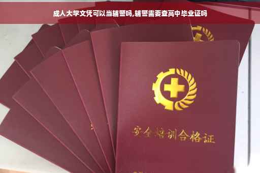 成人大学文凭可以当辅警吗,辅警需要查高中毕业证吗