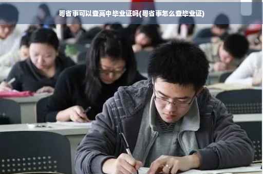 粤省事可以查高中毕业证吗(粤省事怎么查毕业证)
