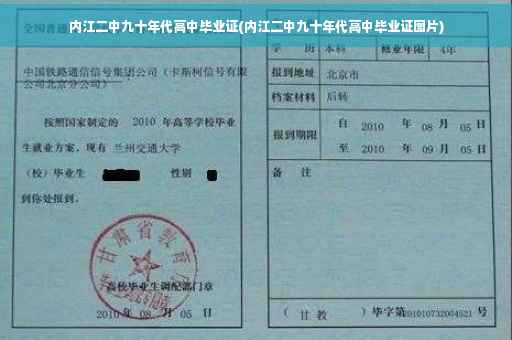 内江二中九十年代高中毕业证(内江二中九十年代高中毕业证图片)
