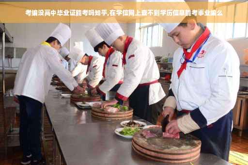 考编没高中毕业证能考吗知乎,在学信网上查不到学历信息能考事业编么