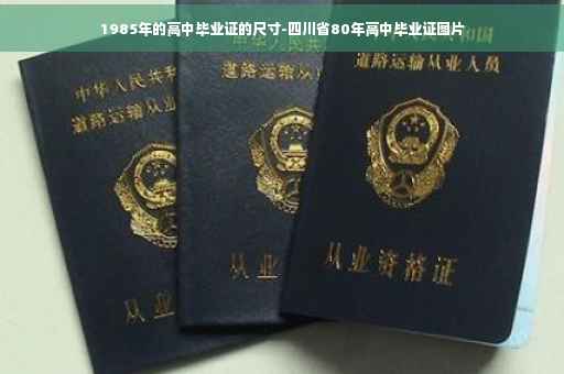1985年的高中毕业证的尺寸-四川省80年高中毕业证图片