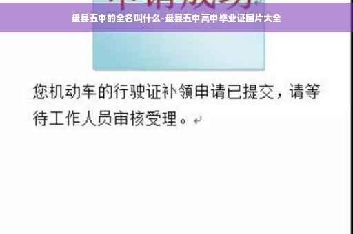 盘县五中的全名叫什么-盘县五中高中毕业证图片大全