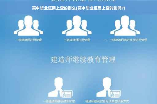 高中毕业证网上查的到么(高中毕业证网上查的到吗?)