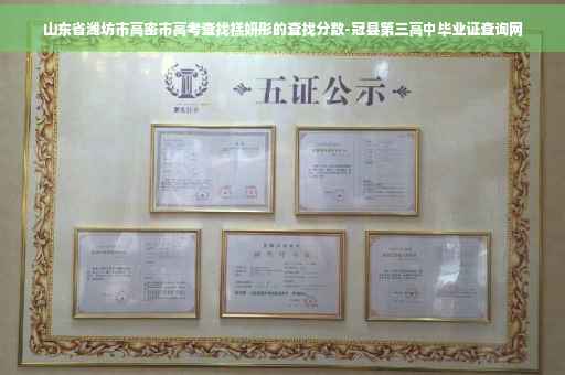 山东省潍坊市高密市高考查找禚妍彤的查找分数-冠县第三高中毕业证查询网