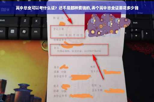 高中毕业可以考什么证？还不是那种费钱的,弄个高中毕业证要花多少钱