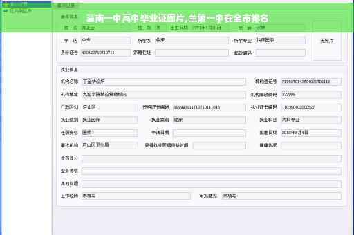 莒南一中高中毕业证图片,兰陵一中在全市排名