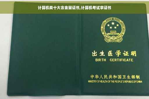 计算机类十大含金量证书,计算机考试拿证书
