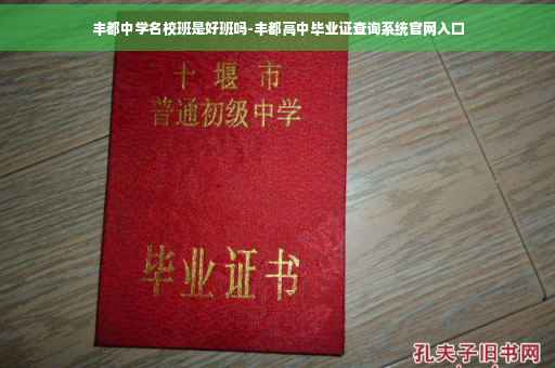 丰都中学名校班是好班吗-丰都高中毕业证查询系统官网入口