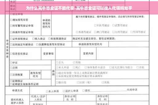 为什么高中毕业证不能代拿-高中毕业证可以找人代领吗知乎