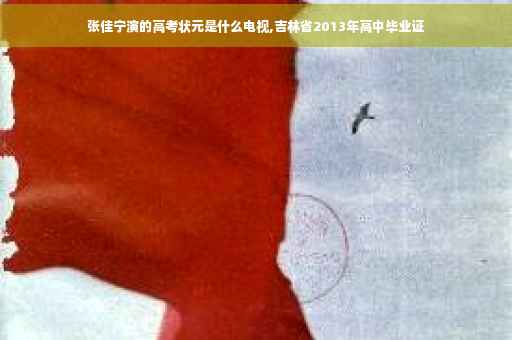张佳宁演的高考状元是什么电视,吉林省2013年高中毕业证