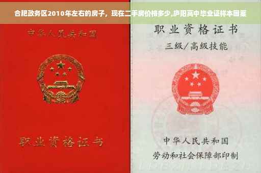 合肥政务区2010年左右的房子，现在二手房价格多少,庐阳高中毕业证样本图案
