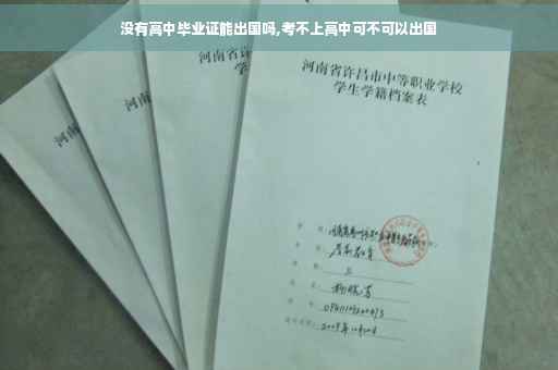 没有高中毕业证能出国吗,考不上高中可不可以出国