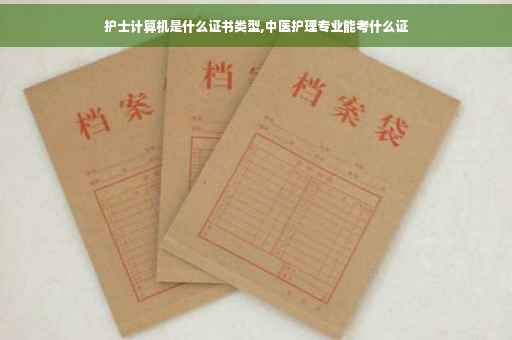 护士计算机是什么证书类型,中医护理专业能考什么证