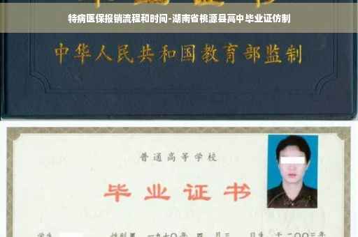特病医保报销流程和时间-湖南省桃源县高中毕业证仿制