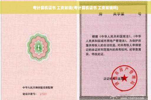 考计算机证书 工资加钱(考计算机证书 工资加钱吗)