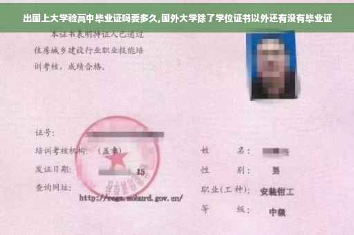 出国上大学验高中毕业证吗要多久,国外大学除了学位证书以外还有没有毕业证