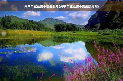 高中毕业证需不需要照片(高中毕业证需不需要照片呢)