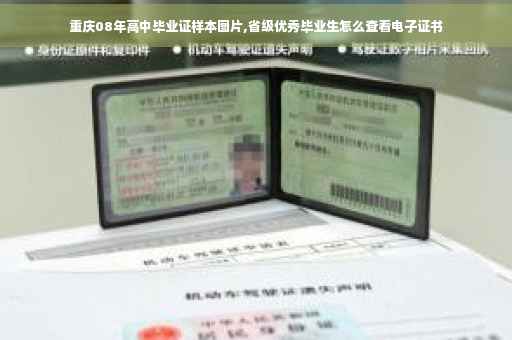 重庆08年高中毕业证样本图片,省级优秀毕业生怎么查看电子证书