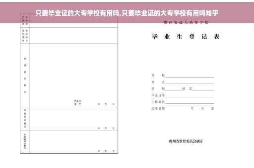 只要毕业证的大专学校有用吗,只要毕业证的大专学校有用吗知乎