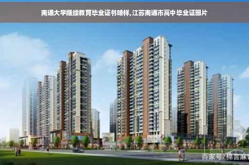 南通大学继续教育毕业证书啥样,江苏南通市高中毕业证图片