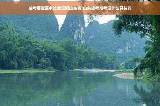 成考要查高中毕业证吗山东省,山东成考准考证什么开头的