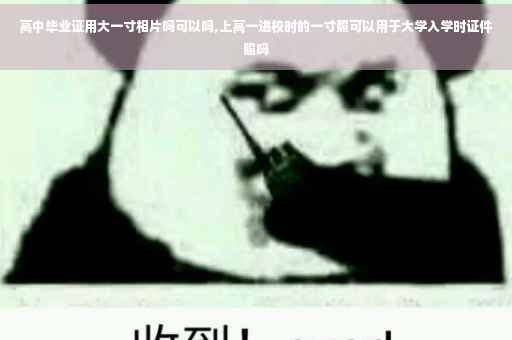 高中毕业证用大一寸相片吗可以吗,上高一进校时的一寸照可以用于大学入学时证件照吗