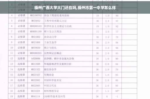 梧州广西大学大门还在吗,梧州市第一中学怎么样