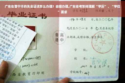 广东省普宁市的失业证该怎么办理？去哪办理,广东省考怎样理解“学历”、“学位”要求