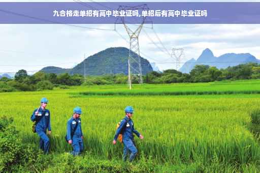 九合格走单招有高中毕业证吗,单招后有高中毕业证吗